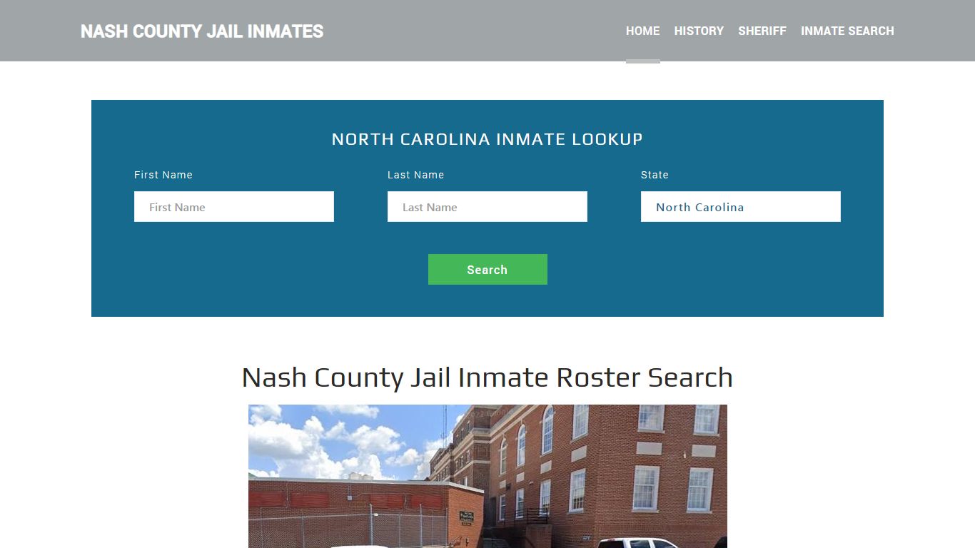 Nash County Jail Inmate Roster Lookup, Nashville, NC