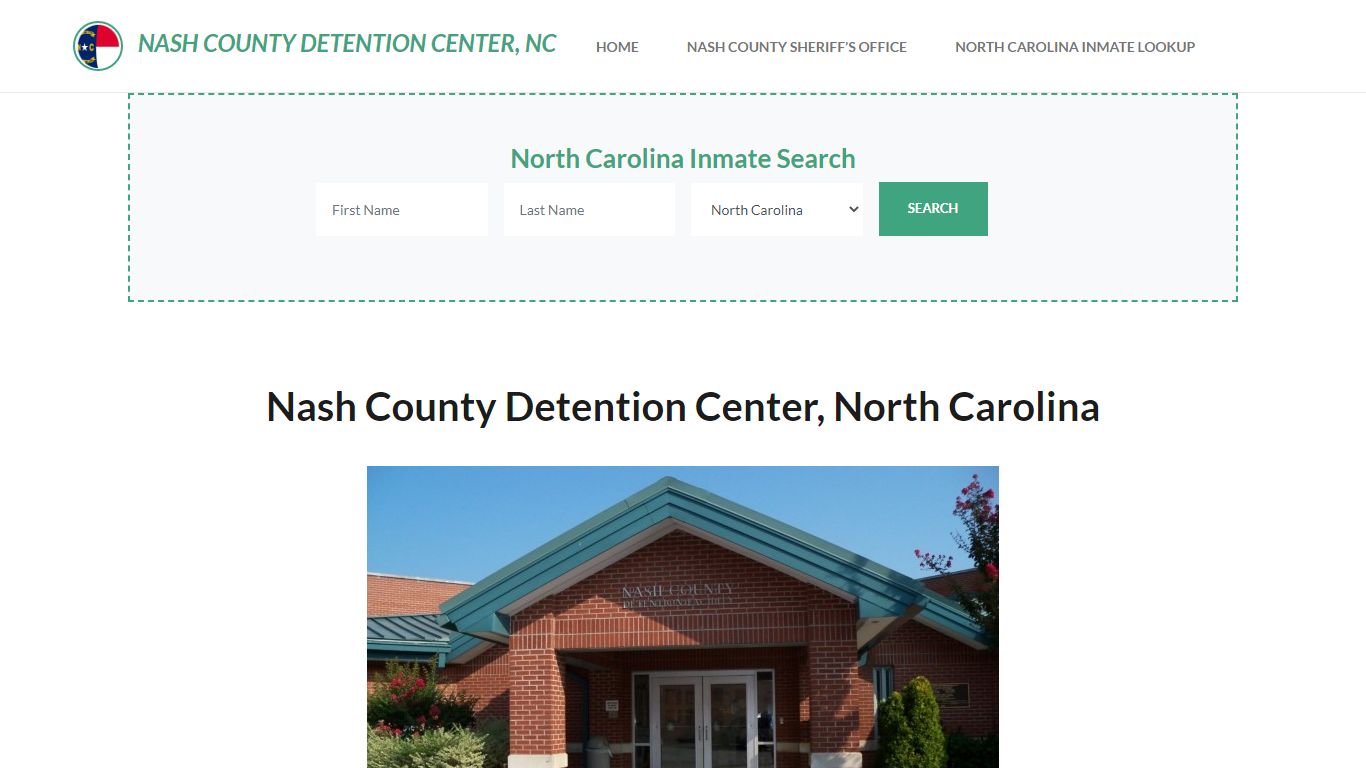 Nash County Detention Center, NC Inmate Roster, Offender Search