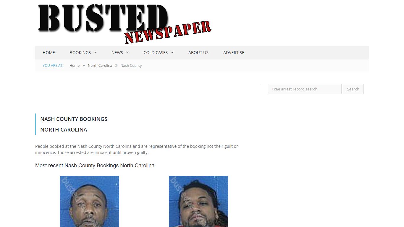 Nash County, NC Mugshots - BUSTEDNEWSPAPER.COM